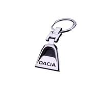 Car Keyring for Dacia Logan II MCV Stepway 2017-2020, Car Key Chain Car Key Ring Key Chain Car Key Fob Accessories Family Present,Bla-ck