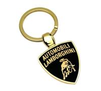 Car Keyring for Lamborghini Urus Huracan Aventador Gallardo Temerario Countach, Keychain with Car Emblem for Men and Women, Car Accessories for Gifts,Gold