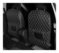 Car Kick Mats for LINCO Navigator(without armrest) 2016-2017, Car Seat Backrest Pads with Pocket Washable Seat Back Protective Cover,Long*2