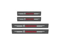 Car Kick Plates for Suzuki Grand Vitara,Carbon Fiber Car Door Edge Guards Door Sill Protector Car Door Edge Guards Threshold Emblem logo Car Accessories Styling,4P