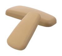 Car Knee Cushion Foam Leg Rest, Universal Driver Knee Pad for Console | Beige PU Sponge , Waterproof Surface, Nonslip Base, Sl ompact Design for Commuters, Road Trips and Extended Driving