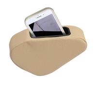Car Knee Pad - Central Control PU Rest Cushion for SUV Truck, Comfort Thigh Support with Storage Box, Driving Pad for Mobile Phone Cards Notes RV Road Trips Parking, 8.26x5.12x2.16 inches