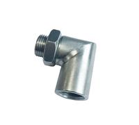 car Lambda Probe Car Modification Exhaust Pipe Oxygen Sensor Adapter Interface 90 Degree Extension Connector With Nut