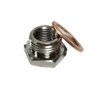 car Lambda Probe M18 X 1.5mm To M12 X 1.25mm With Gasket Sensor Connector Exhaust O2 Oxygen Sensor Spacer Reducer Adapter