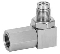 car Lambda Probe M18x1.5 Exhaust Catalyst Rear Oxygen Sensor Spacer 90 Degree Catalyst Lambda O2 Adapter CEL Fix O2 Oxygen Sensor