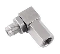 car Lambda Probe M18x1.5 Exhaust Catalyst Rear Oxygen Sensor Spacer 90 Degree Catalyst Lambda O2 Adapter CEL Fix