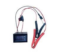 Car Leakage Detection Tool - Automotive Parasitic Current Finder With Voltage Display | ABS 90g 30-40cm Clip Wires Battery Drain Diagnostic Tester Suitable Cars Trucks RV Motorcycle ATV Boat Engine El