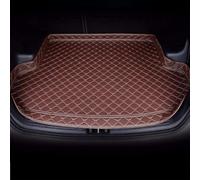 Car Leather Boot Liner Mat for Audi A8 2011-2013, Rear Trunk Cargo Storage Liner Protector Waterproof Anti-Scratch, Leather Car Trunk Mat Protector,F/Coffee