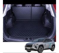 Car Leather Boot Liner Mat for BUICK Encore 2013 2014 2015 2016 2017 2018 2019, Full Covered Rear Trunk Waterproof Wear-Resistant Mats Protector Interior Accessories,A-Black
