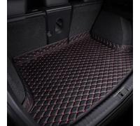 Car Leather Boot Liner Mat for Cupra Terramar VZ 2.0 TSI 4Drive 2024 2025+, Waterproof Anti-Slip Wear-Resistant Runk Mat Protector Guard Tray Accessories,Blackred