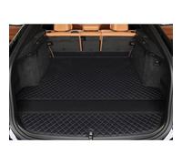 Car Leather Boot Liner Mat for Jaguar XF Sportbrake Wagon Estate 2017-2020, Anti-Scratch Cargo Tray Rear Trunk Protection Mats Tailored Auto Interior Accessories,A/Black