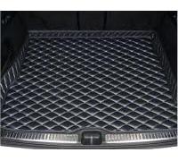 Car Leather Boot Liner Mat,for Range Rover IV L405 2017-2021 Waterproof Scratch Anti Slip Rear Trunk Tailored Dustproof.,F-Black Blue