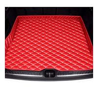 Car Leather Boot Liner Mat for Volvo S80 II (Sedan) 2006-2016, Tailored Waterproof Antislip Rear Trunk Protector Mat Anti-Scratch Cargo Tray Liners Interior Accessories,F/Red