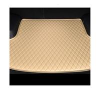 Car Leather Boot Liner Mats Car Trunk Mat Cargo Liner Carpet Interior Cover Compatible With Mazda 6 Atenza 2013(Beige)