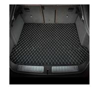 Car Leather Boot Liner Mats Compatible With Chery Tiggo 3 SUV 2014 2015 2016 2017 2018 Custom Car Trunk Mat Protective Pad Cargo Liner Interior(Black-Beige)