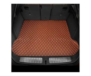 Car Leather Boot Liner Mats Compatible With Chery Tiggo 3 SUV 2014 2015 2016 2017 2018 Custom Car Trunk Mat Protective Pad Cargo Liner Interior(Brown)