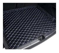 Car Leather Boot Liner Mats for Au-di A6 Saloon mk C7 2011-2017, Tailored Non-Slip Rear Trunk Cargo Tray Protector Pad Boot Liners Anti-Dirty Luggage Mat,D/Black~blue