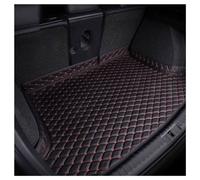 WACDXST Car Leather Boot Liner Mats, for BMW I4 2022 Waterproof Antislip Antiscratch Trunk Cargo Storage Carpet Liner Mat Protector Pad,C/Black red