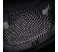 Car Leather Boot Liner Mats for Dacia Sandero Stepway 3.Gen 2.Gen 2021-2024, Waterproof Antiscratch Trunk Protector Pad Trunk Cargo Storage Carpet Liner Mat Accessories,B/Black~beige