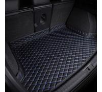 Car Leather Boot Liner Mats for Ford Galaxy 2006-2015, Waterproof Non-Slip Trunk Protector Pad Anti-Scratch Interior Accessories,Black-Blue