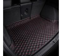 Car Leather Boot Liner Mats for Genesis G70 2021 2022 2023 2024 2025 2026, Auto Rear Trunk Carpet Protector, Waterproof Non-Slip Cargo Carpet Accessories,B-Black red