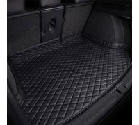 Car Leather Boot Liner Mats for Jaguar E-Pace 2018-2022, Tailored Non-Slip Rear Trunk Cargo Tray Protector Pad Boot Liners Anti-Dirty Luggage Mat,A/Black