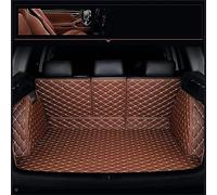 Car Leather Boot Liner Mats for Land Rover Range Rover Velar 2017-2024, Full Coverage Waterproof Anti-Scratch Anti-Slip Wear-Resistant Trunk Mat,Brown