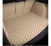 Car Leather Boot Liner Mats for MG MG4 EV XPower 2023 2024, Car Boot Protector Full-coverage Mats Waterproof Non-Slip Anti-Scratch Trunk Pad Accessories, E/Beige