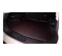 Car Leather Boot Liner Mats for Mini Hatch (F55) 5-door 2021 2022 2023 2024, Car Boot Mat Waterproof Non-Slip Anti-Dirty Rear Trunk Carpet Protector Pad Car Accessories,A/Black Red