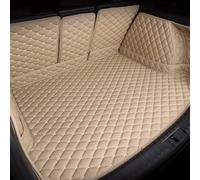 Car Leather Boot Liner Mats for Peugeot E-3008 2023 2024-, Waterproof Anti-Scratch Trunk Pad Cargo Tray Protector Liners Floor Guard Cover Accessories,B Beige