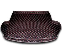 Car Leather Boot Liner Mats for Renault Austral E-Tech Hybrid 2023, Anti Slip Boot Mat,C-Black Red
