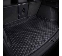 Car Leather Boot Liner Mats for Volvo XC90 II 7-Seat 2015-2022, Auto Waterproof Anti Scratch Anti Slip Trunk Pad Cargo Protector Liners Interior Accessories,A/Black