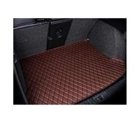 Car Leather Boot Mats Compatible With VW ID.7 2024 2025 2026 Artificial Leather Custom Car Trunk Mat Storage Cushion Interior Carpet(Coffee)
