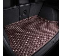 Car Leather Boot Mats for 5008 2017-2024 Seven-seater, Waterproof and anti-slip mat Interior Accessories Boot Liner Mats Easy to Clean,Brown-Beige