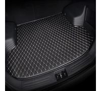 Car Leather Boot Mats for Cupra Formentor 2020-2024-, Rear Trunk Cargo Tray Liners Luggage Mat Anti-Scratch Carpets Protector Pad Interior Accessories,B Black Beige