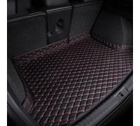 Car Leather Boot Mats for Jaguar F-Pace X761 2020 2021 2022 2023, Rear Trunk Cargo Tray Liners Luggage Mat Anti-Scratch Carpets Protector Pad Interior Accessories,B Black Red
