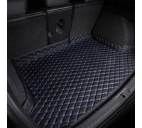 Car Leather Boot Mats for Kia Ceed Proceed XCeed SW GT 2018-2022 2023 2024, Waterproof Anti-Slip Anti Scratch Rear Trunk Cargo Pad Trunk Protector Pad Accessories, D/Black blue line