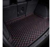 Car Leather Boot Mats for MG MG4 EV XPower 2023 2024, Tailored Rear Trunk Cargo Tray Liners Luggage Mat Anti-Scratch Carpets Protector Pad Interior Accessories,C/Black-Red