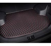 Car Leather Boot Mats for MG ZS 2017 2018 2019 2020 2021 2022 2023 2024,Waterproof Anti Scratch Anti Slip Protector Pad Cargo Tray Liners Trunk Carpets Interior Accessories,B-Black-Red