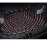 Car Leather Boot Mats for Suzuki Splash 2008-2014, Waterproof Rear Trunk Liner Anti-Scratch Cargo Protector All-weather Luggage Pad Interior Accessories,Black red