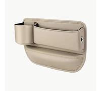 Car Leather Gap Bag For Suzuki Grand Vitara 2007-2022,Adjustable Gap Filler Organizer with Cup Holder for Glasses Phones Keys Cards,A-Haupttreiber-Beige