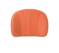 Car Leather Headrest And Lumbar Support Pillow Automotive Neck Protector Latex Head Pillow Backrest(Waist support horse Orange)