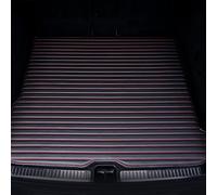 Car Leather Rear Trunk Mat Boot Liner Mats for Peugeot 3008 Phase 2 2017-2022 2023 2024 2025, Car Waterproof Boot Cover Anti-Slip Carpets Accessories,C-Black Red
