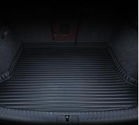 Car Leather Rear Trunk Mat Boot Liner Mats for Polestar 4 2023-2024 2025, Car Waterproof Boot Cover Anti-Slip Carpets Accessories,A-Black