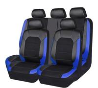 Car Leather Seat Cover Sets For Mazda CX-30 CX30 2019-2025, Full Set Car Seat Cushion Breathable Non-Slip Front Rear Seat Protectors Interior Accessories,C/Blue