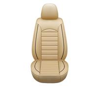 Car Leather Seat Cover Sets for Toyota Fortuner 2016-2022, Adjustable Cushion Breathable Waterproof Durable Non-Slip Front Rear Seat Protectors,Beige