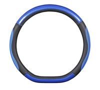 Car Leather Steering Wheel Cover for KIA Opirus/Optima/Picanto/Pride/Rio/Sorento/Soul, Sport Antislip Breathable Steering Wheel Cover, Universal Size 38cm, Accessories,Blue-D type