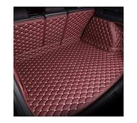 Car Leather Trunk Boot Mats for Hyundai Tucson 2021-2023, Full Coverage Waterproof Anti-Slip Tailored Cargo Tray Liners Protector Accessories,F/Wine red