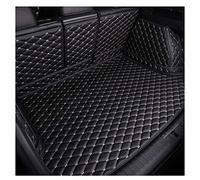 Car Leather Trunk Boot Mats for Volvo XC90 2015-2023, Full Coverage Waterproof Anti-Slip Tailored Cargo Tray Liners Protector Accessories,B/Black Beige