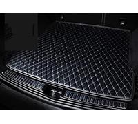 Car Leather Trunk Mat For Dodge For Journey For Charger For Challenger For Dart For Caliber For Durango For Avenger For Magnum Car Boot Liner Mat Protector(Black beige)